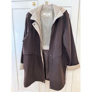 Vintage Liz Claiborne Brown Jacket Coat SIze XL